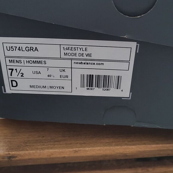 New Balance 574 Legacy Black/Angora 574LGRA - Picture 5 of 8